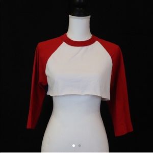 Cropped Baseball Tee